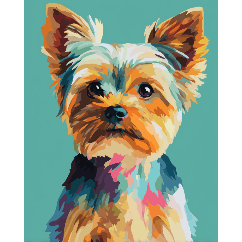 Portret van yorkshire - Diamond Painting
