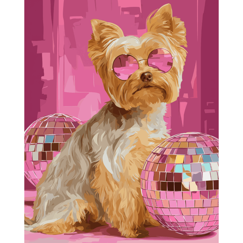 Studio 54 pup - Diamond Painting