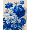 Blauwe pioenen - Diamond Painting