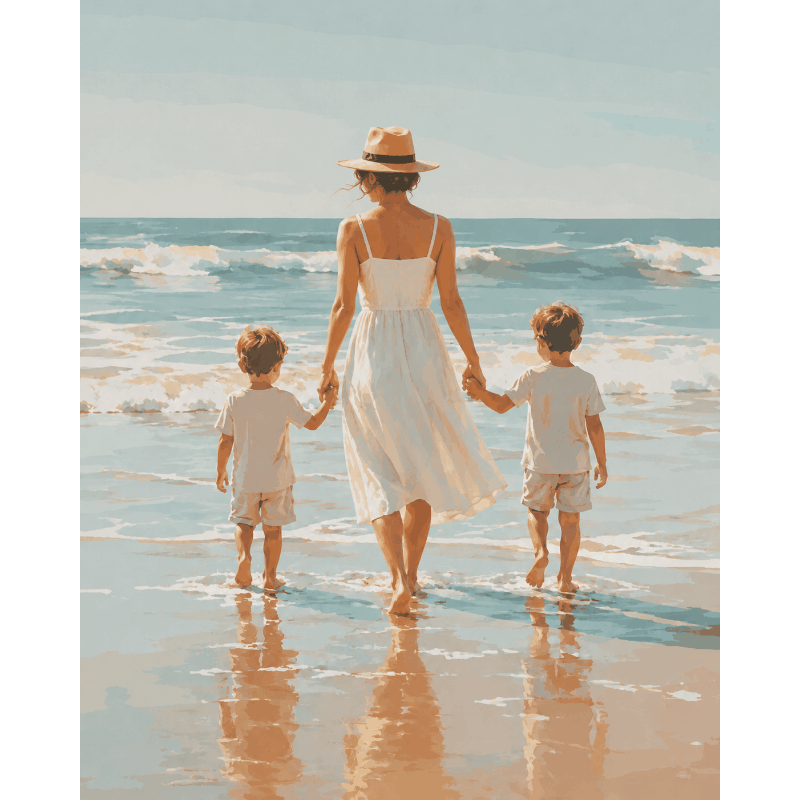 Twee zonen - Diamond Painting