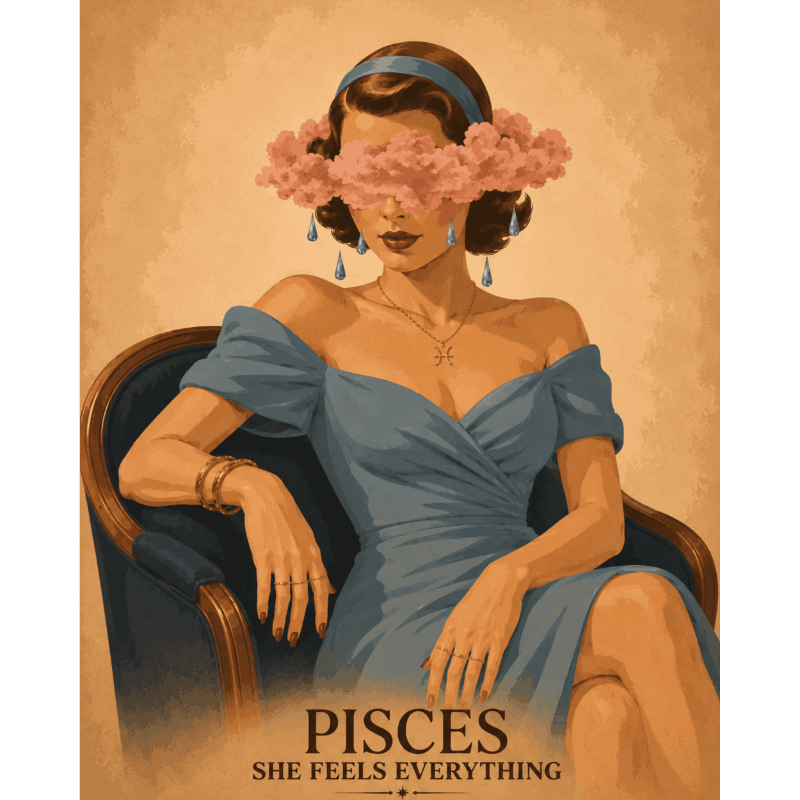 Vissen dame - Diamond Painting
