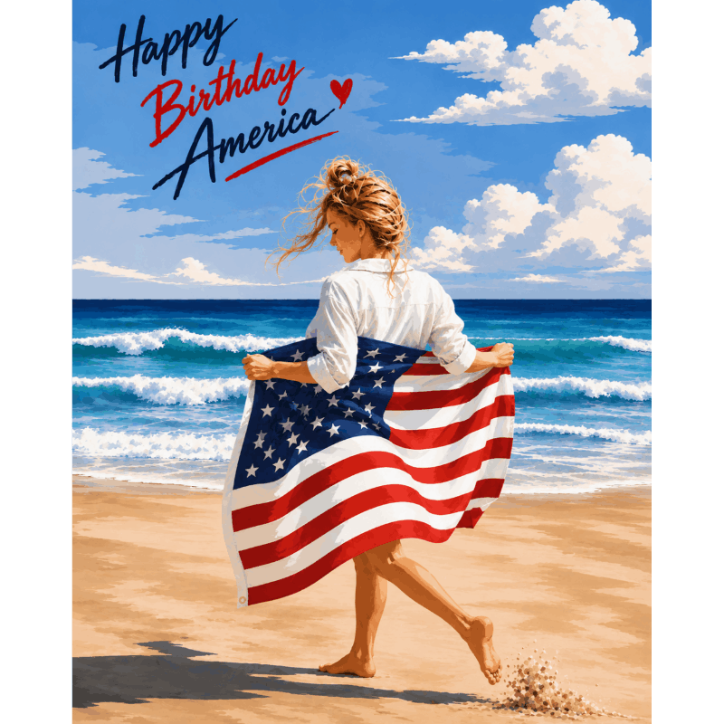 Happy Birthday America - Diamond Painting