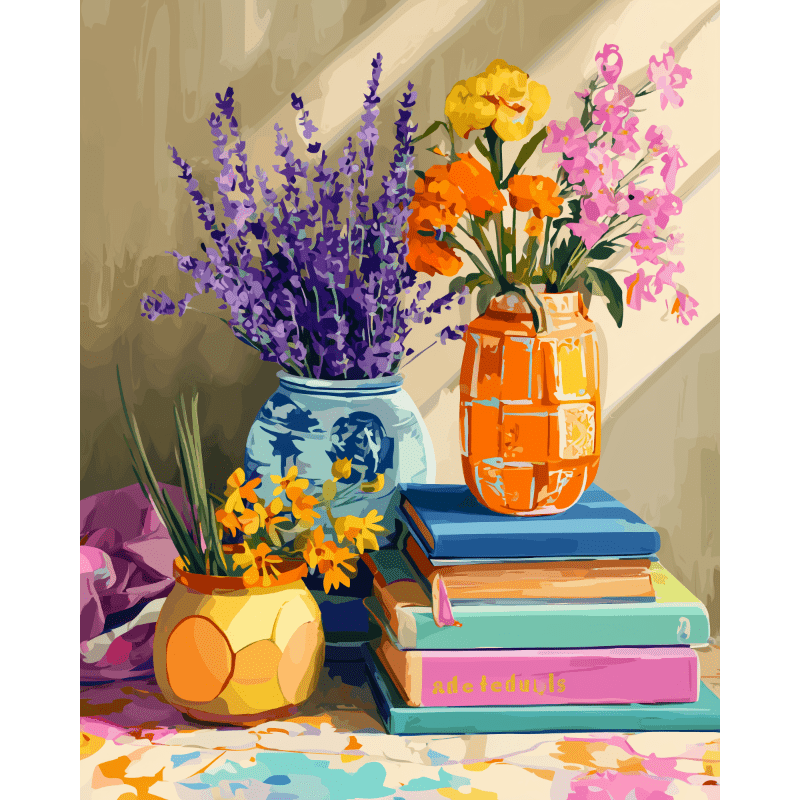 Bloemencompositie - Diamond Painting
