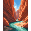 Canyon rivier - Diamond Painting