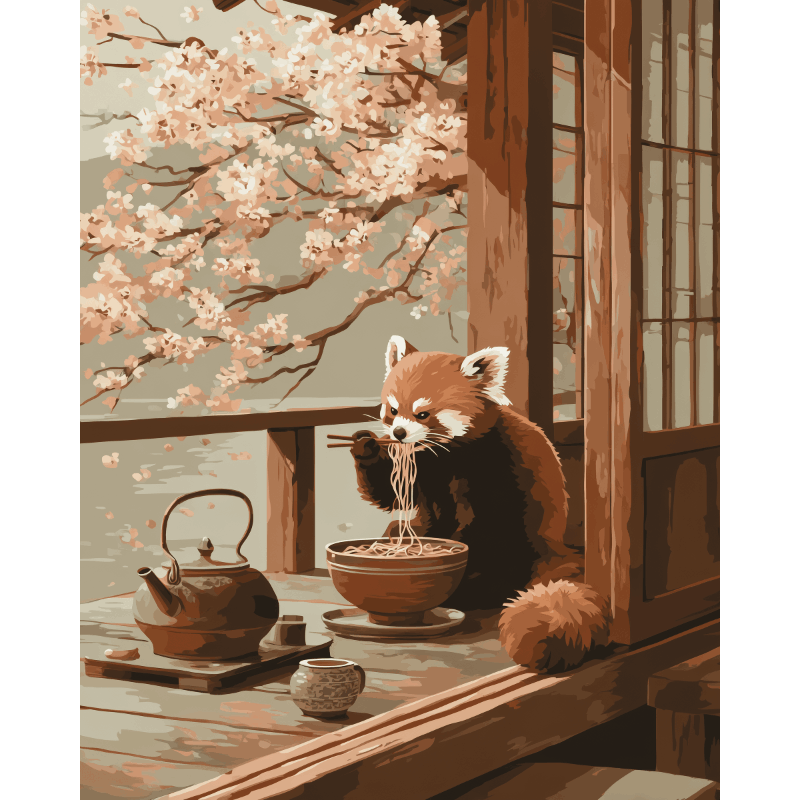 Lente ramen - Diamond Painting
