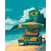 Braziliaans strand - Diamond Painting