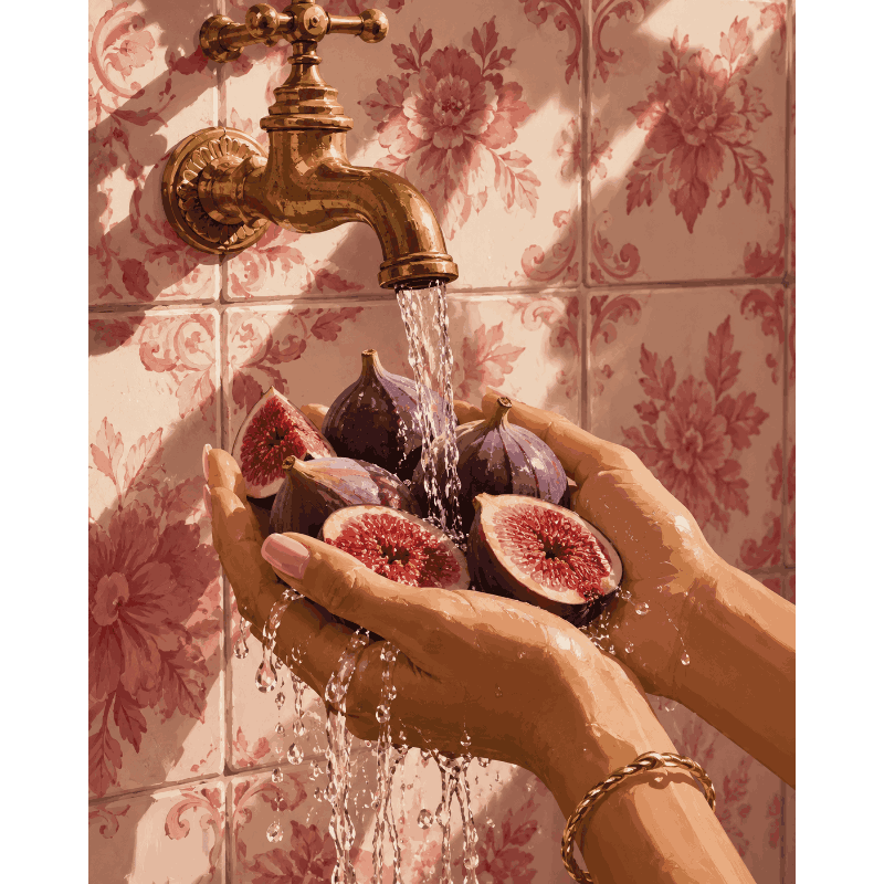 Smaak van passievrucht - Diamond Painting