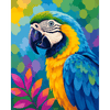 Stralend als een papegaai - Diamond Painting