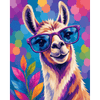 Grappige lama - Diamond Painting