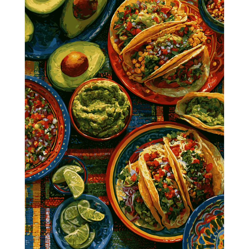 Guacamolefeest - Diamond Painting