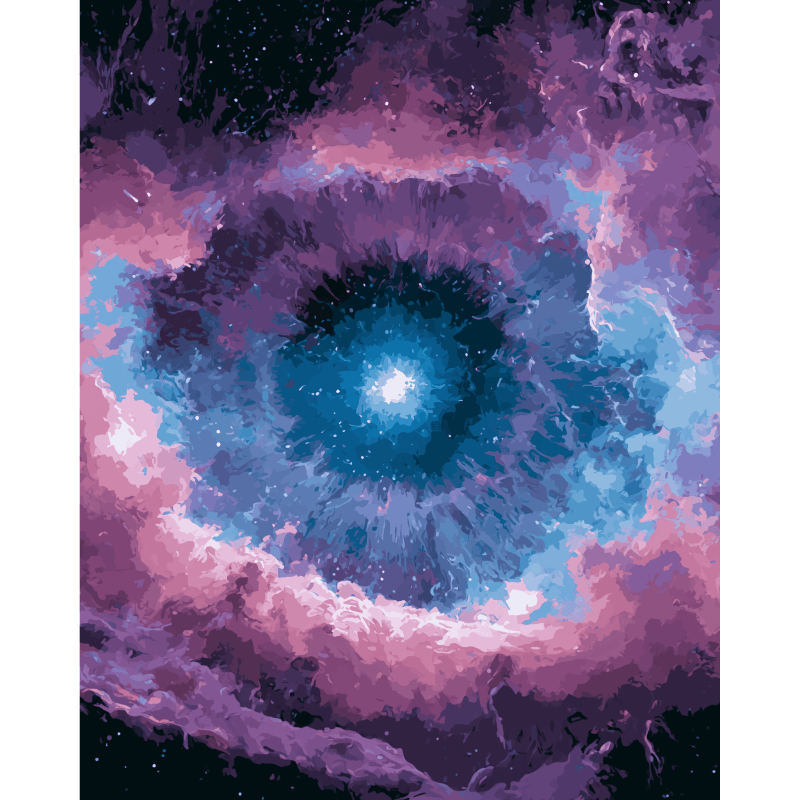 Oog van de kosmos - Diamond Painting