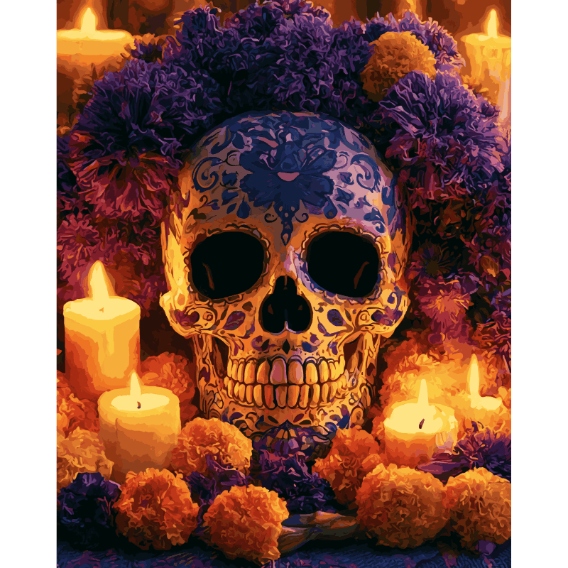 Día de los Muertos Tribute - Diamond Painting