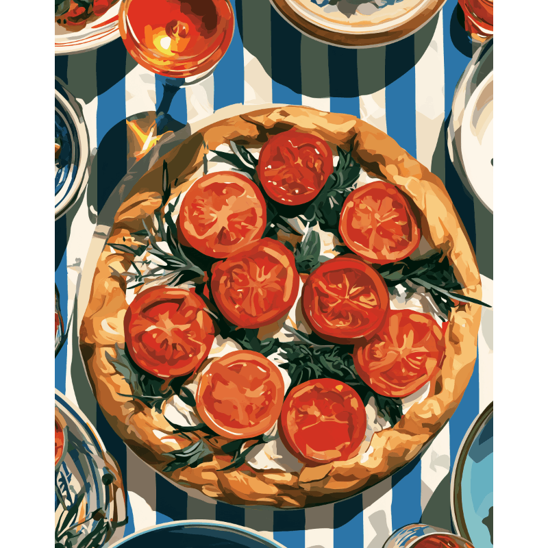 Italiaans diner - Diamond Painting