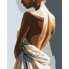 Vrouwelijk silhouet - Diamond Painting