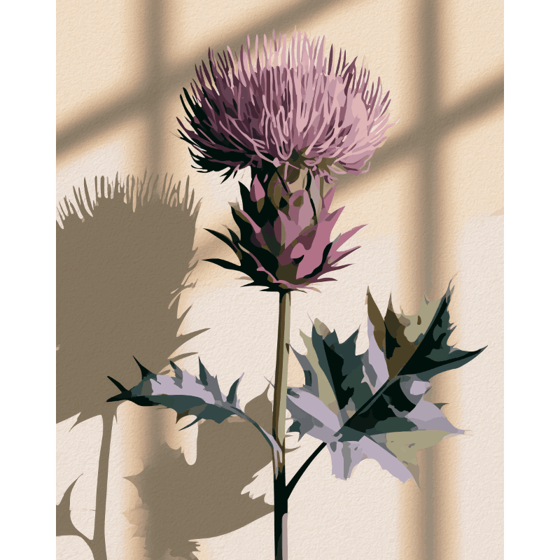 Schotse distel - Diamond Painting