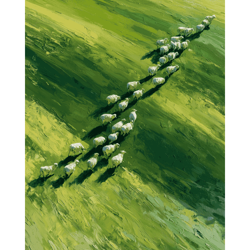 Schaapskudde - Diamond Painting