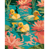 Drie gele eendjes - Diamond Painting