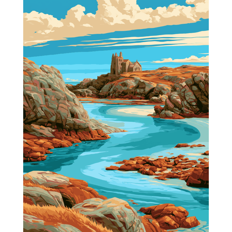 Eiland van Iona - Diamond Painting