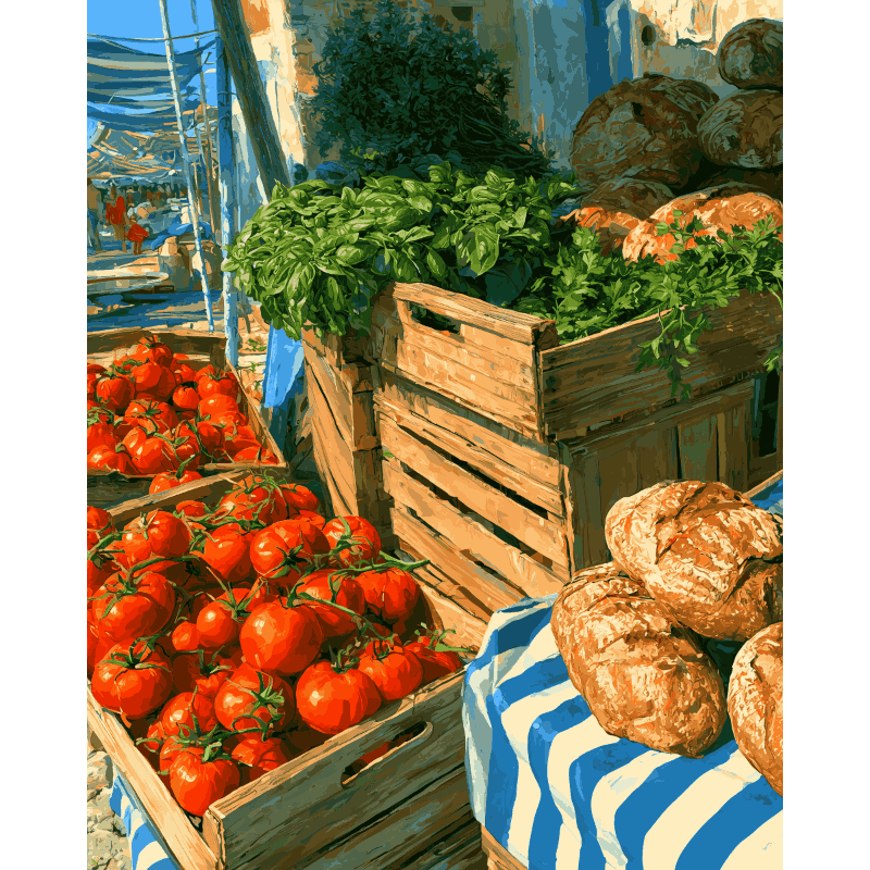 Zomermarkt - Diamond Painting