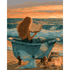 De lezende zeemeermin - Diamond Painting