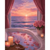 Zonsondergang bad - Diamond Painting