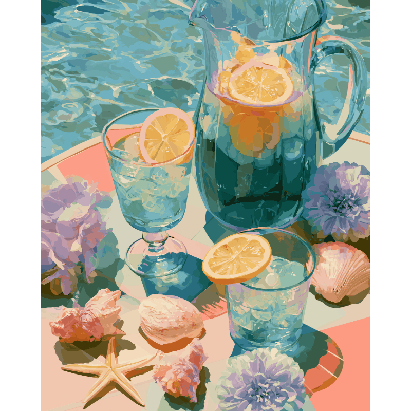 Zomerse plons - Diamond Painting