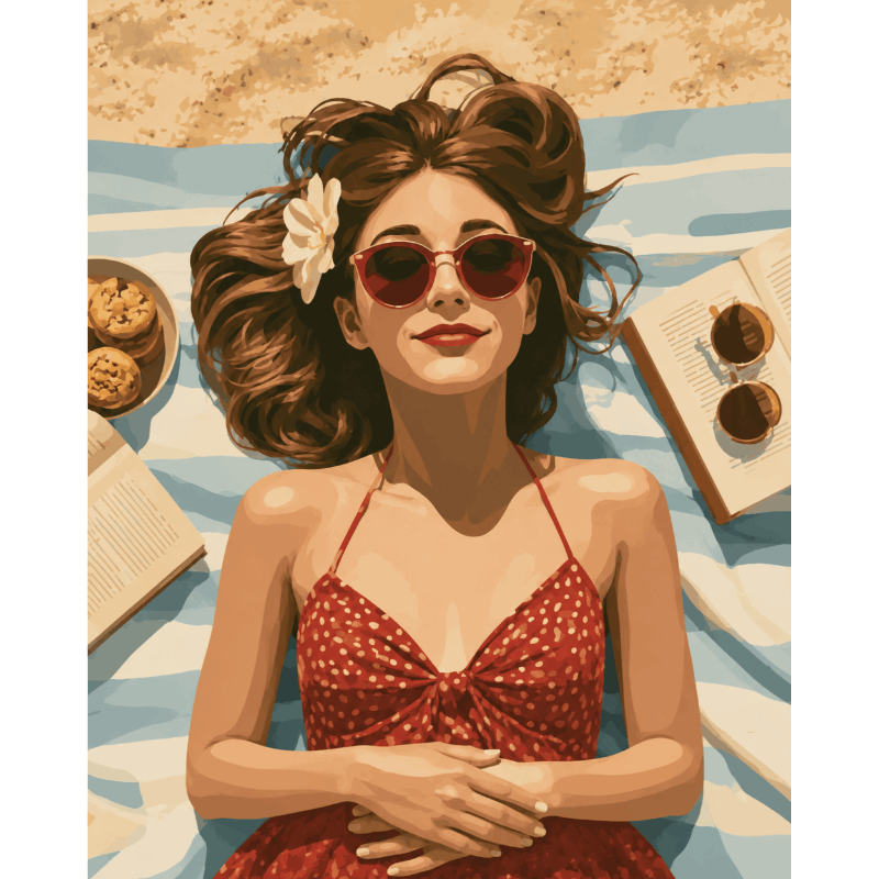 Ontsnapping aan zee - Diamond Painting