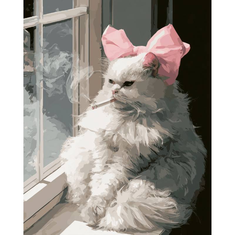 Roze rebellie - Diamond Painting
