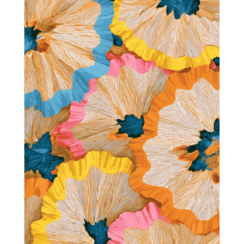 Potlood bloemmozaïek - Diamond Painting