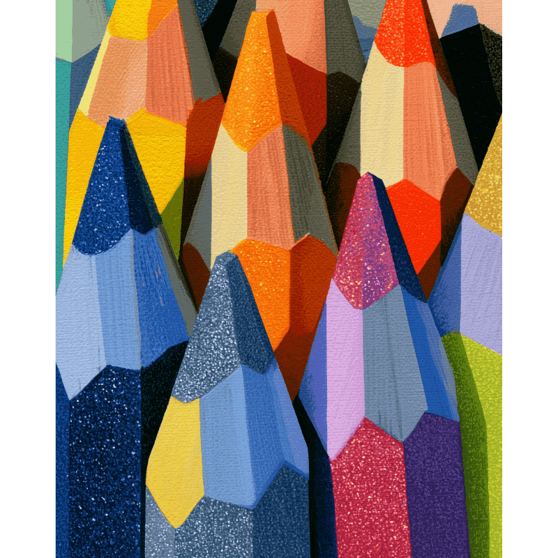 Potloodfeest - Diamond Painting
