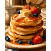 Pannenkoeken bij het ontbijt - Diamond Painting