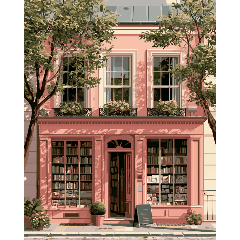 Boekenplank therapie - Diamond Painting