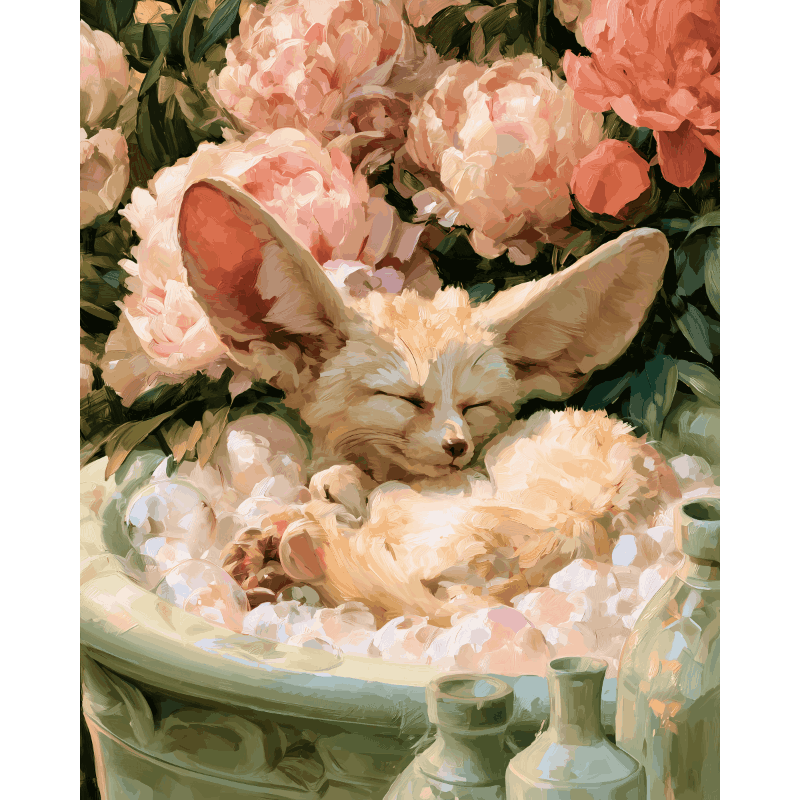 Dromende fennek - Diamond Painting