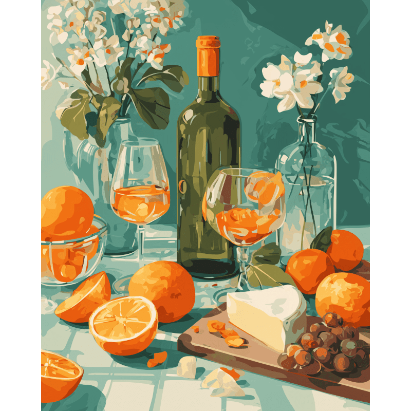 Gouden plakjes - Diamond Painting