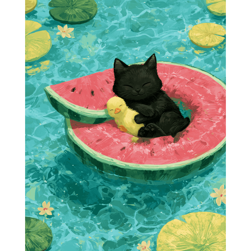 Een plakje zomer - Diamond Painting