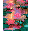 Zonsondergang lelies - Diamond Painting
