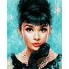 Expressieve Audrey - Diamond Painting