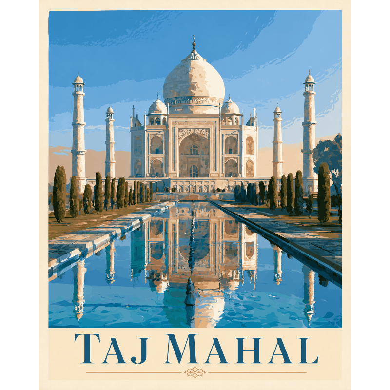 Taj Mahal - Diamond Painting