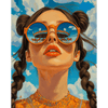 Brunette carrousel - Diamond Painting