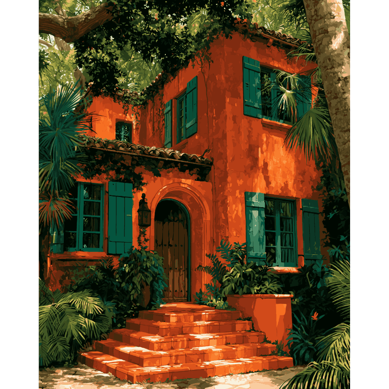 Terracotta villa - Diamond Painting
