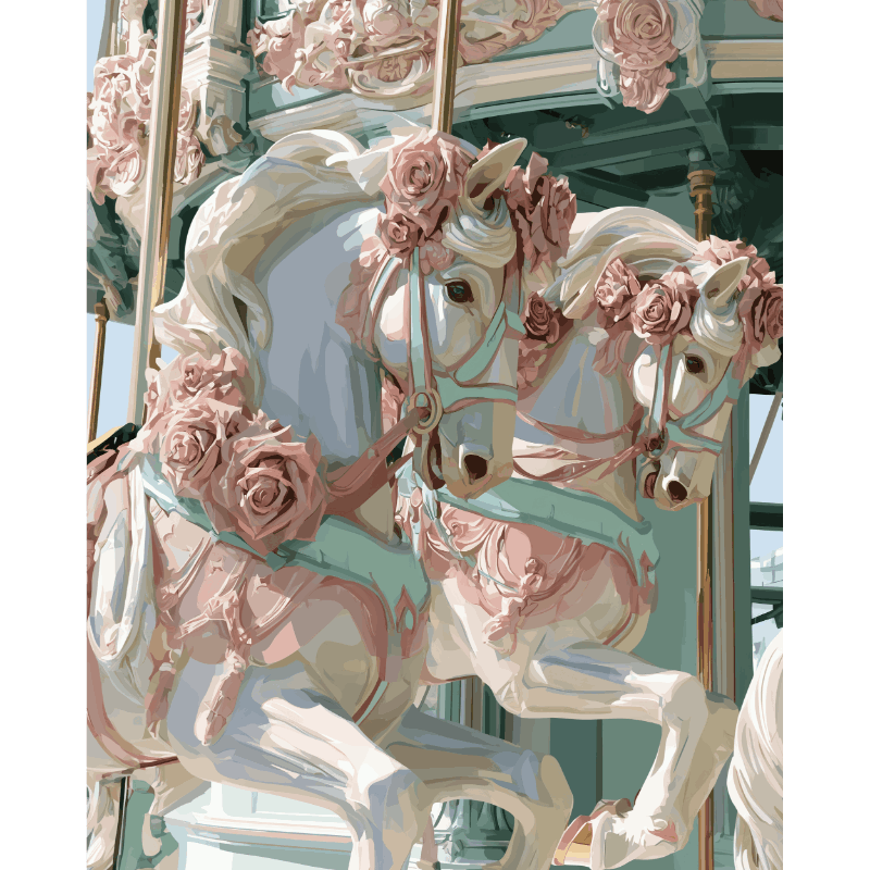 Rozencarrousel - Diamond Painting