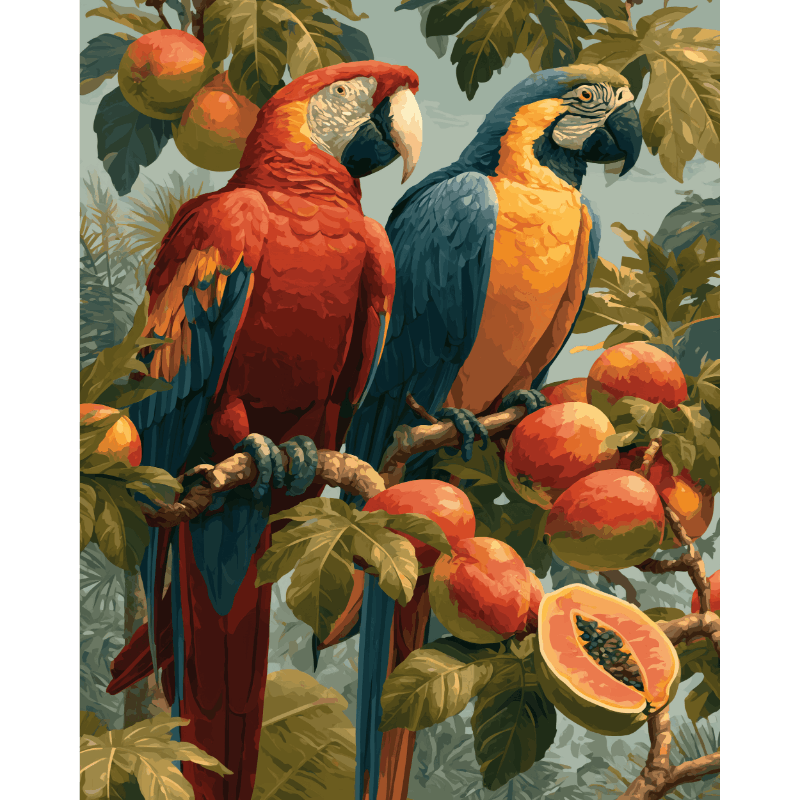 Regenwoud duo - Diamond Painting