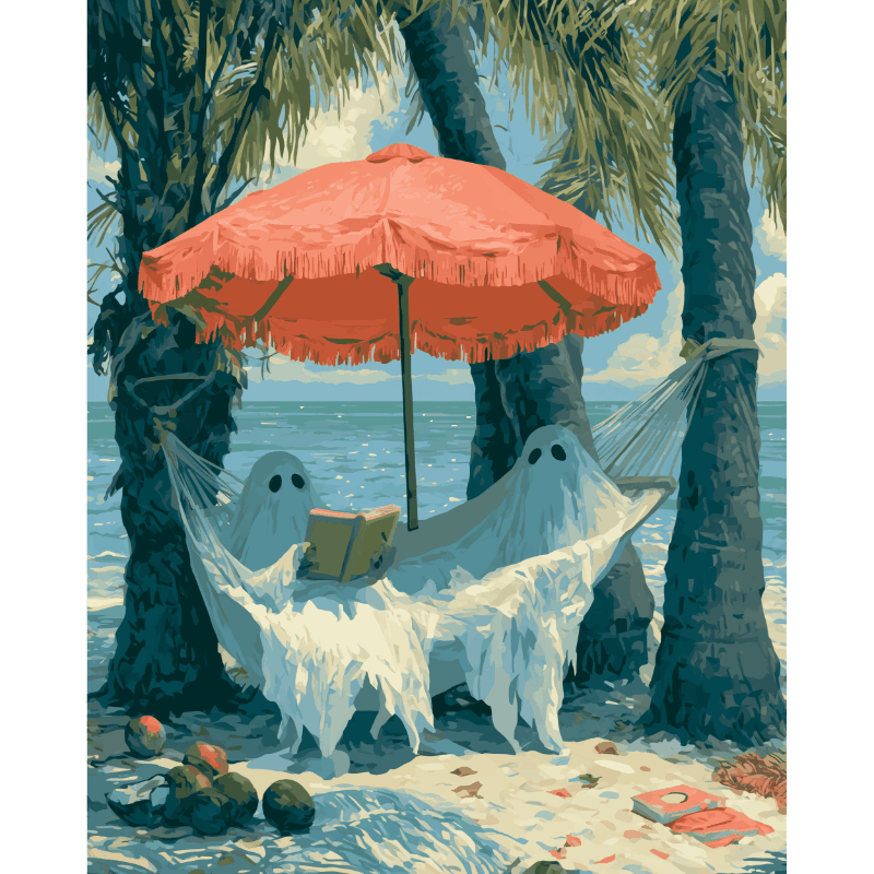 Spookachtige vakantie - Diamond Painting
