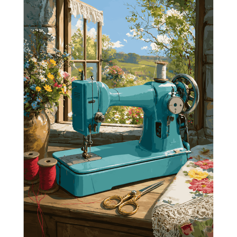 Gezellig boshuisje - Diamond Painting