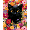 Zwarte kat - Diamond Painting