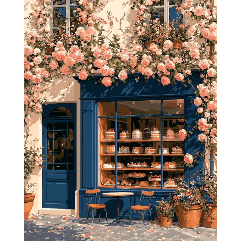 De rozenpatisserie - Diamond Painting