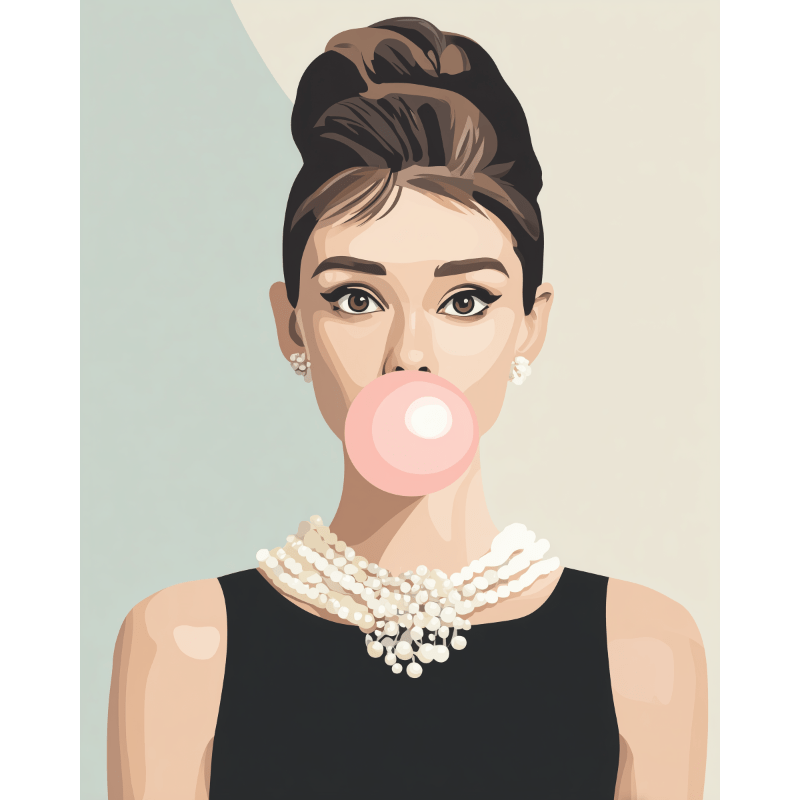 Bubblegum-elegantie - Diamond Painting