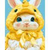 Kawaii konijn - Diamond Painting