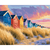 Kust huisjes - Diamond Painting