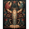 Russische lak kreeft - Diamond Painting